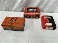 Champion, Dynamic  & CL spark plugs boxed