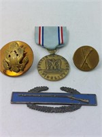 Lot of Army Medals & Pin L2