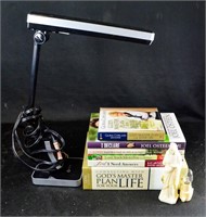 DESK LIGHT & RELIGIOUS GUIDANCE LIFE BOOKS