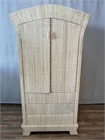 LaCor Wicker Light Finish Armoire