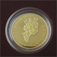 14K  7.77G Royal Canadian $100 1990 Coin