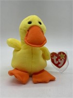 Vintage TY Beanie Baby Quackers The Duck