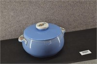 Hall Blue Rose Parade Casserole W/ Lid