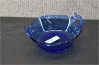 Mt. Pleasant Cobalt Bowl W/ Handles