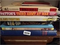 (7) Military Hardback Books & (2) Scripture Books