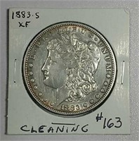 1883-S  Morgan Dollar   XF-details  cleaned