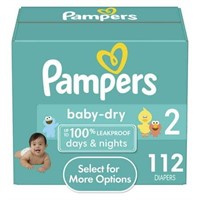 Pampers Baby Dry Diapers Size 2  112 Count