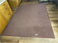 Area Rug, Rust & Tan, 5'W X 82"L