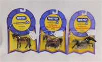3 Breyer Stablemates horses: Mustang - Arabian