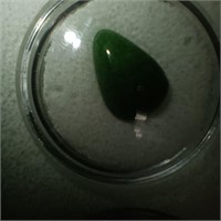 Pear Cut Cabochon Brazilian Emerald, 7.25 ct
