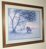 Framed Sambataro Print With Horses