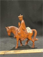 Wooden horse statue