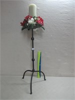 NICE WROUGHT METAL CANDLE STAND