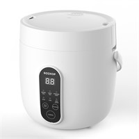 Mini Rice Cooker 2-Cups Uncooked, 1.2L Portable N