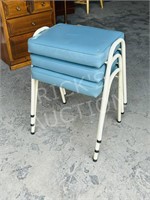 set of 3 stacking stools , clean