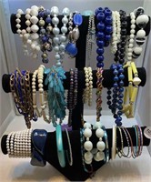 33pc Bracelets and necklace lot