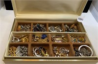 Jewelry box filled with 75 plus pieces