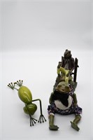 Collection of Frogs Metal & Resin