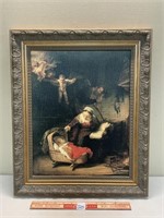 REMBRANDT PRINT ``THE HOLY FAMILY`` WALL HANGING