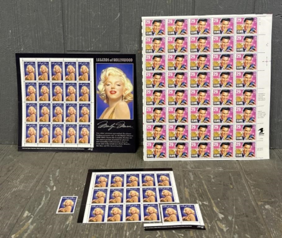 Elvis Presley & Marilyn Monroe Stamps