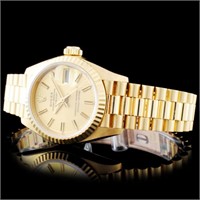 Ladies Rolex Presidential 18K Gold Watch