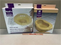 MEDPRO PLASTIC SITZ BATH AND PLASTIC BED PAN