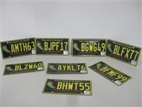 Eight New Mexico License Plates