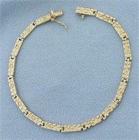 Nugget Link Bracelet in 14k Yellow Gold