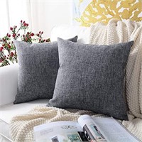 MERNETTE Cushion Covers 2pk Slate Grey