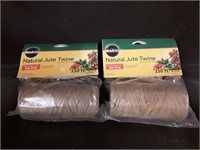 New Lot of 2 Miracle Gro Natural Jute Twine