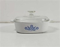 Blue Cornflower Corning Ware 2 quart covered baker