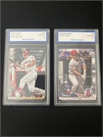 2-Nice Mike Trout Topps card's