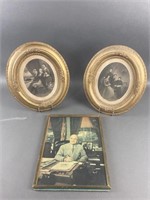 Antique Framed Lincoln Family & More