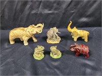 COLLECTION OF ELEPHANT FIGURINES