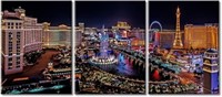 Las Vegas Nevada Cityscape Wall Art, 60x40 Inch