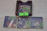 For TCU Coasters in Wood Tray