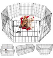 Puppy Pet Playpen 8 Panel 24 Inch Indoor Outdoor