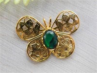 ABALONE STONE BUTTERFLY PENDANT ROCK STONE LAPIDAR