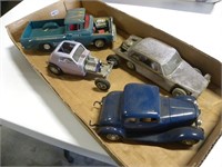 Vintage model cars and Trucks, rough condition