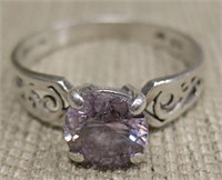 Sterling Silver & Amethyst Ring