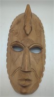 (L) Native Wood Carved Mask. 21 inches