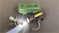 New Led Usb Rechargeable Mossyoak Small Flashlight
