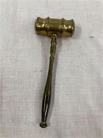 Brass gavel  7” long