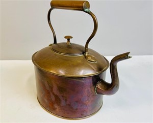LARGE OVAL COPPER KETTLE