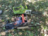 2 Electric Chainsaws