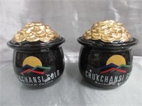 2 Chukchansi "Pot-of-Gold" Cookie Jars
