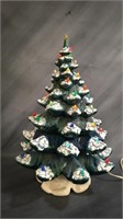 Large Ceramic Light up Christmas Tree 3pc