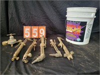 VARIOUS OXY/ACETYLENE TORCH HEADS & GAUGES