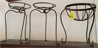 WROUGHT IRON PLANTER BASKETS/STANDS