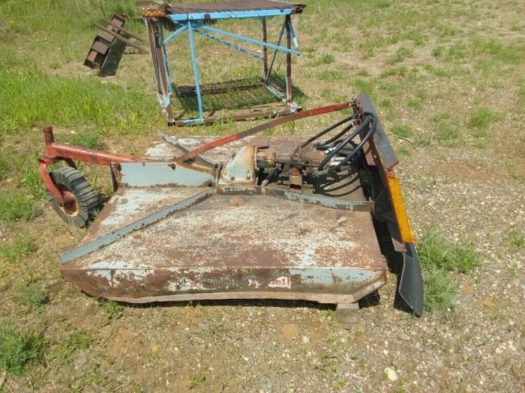 62" shop built rotary mower w/ skid loader plate